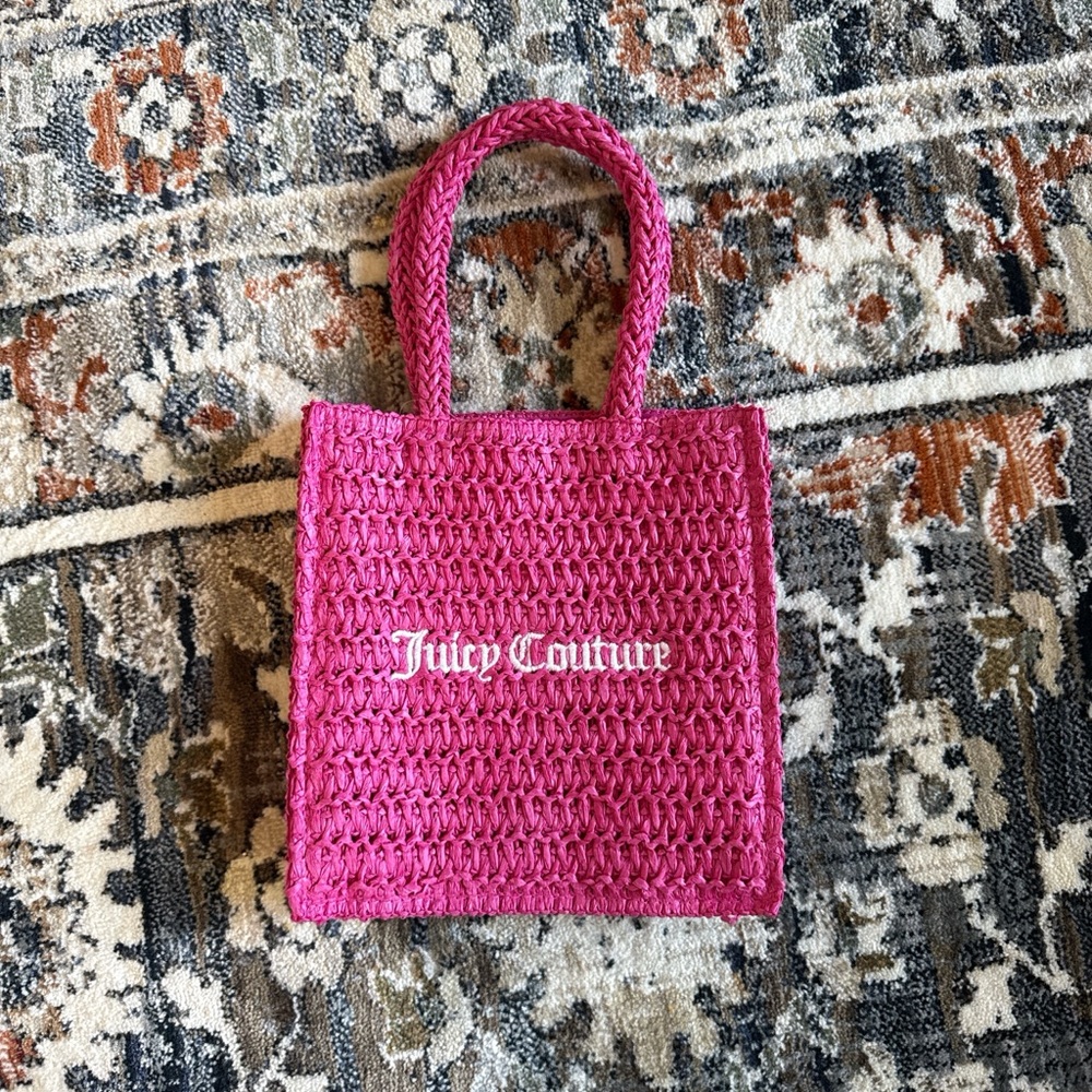Juicy Couture Fuchsia Woven Tote